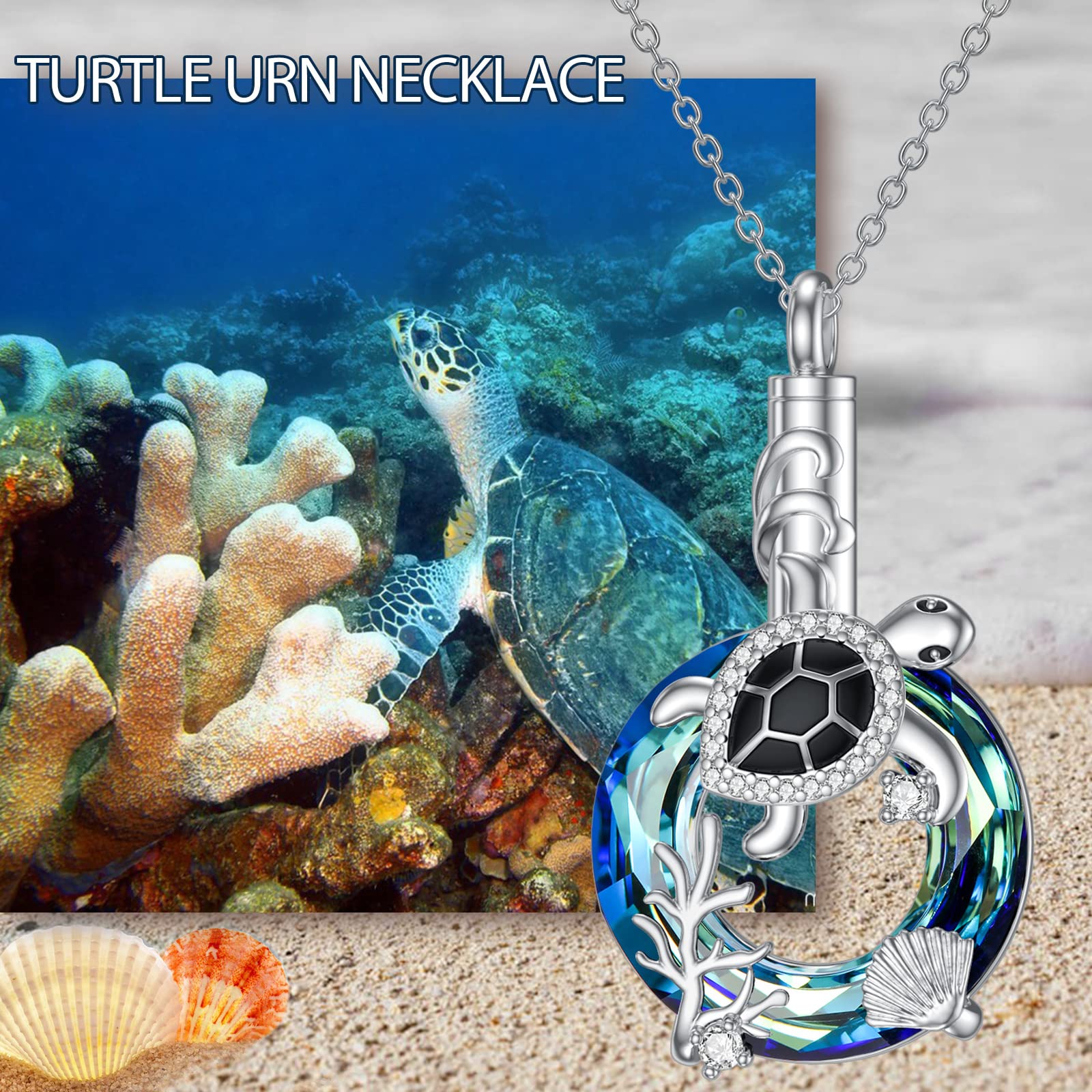 MONGAS Hummingbird/Turtle/Cat/Sloth/Cardinal/Phoenix Urn Necklace for Ashes for Women 925 Sterling Silver Cute Animal Cremation Jewelry Remembrance Gift for Loss - Image 6